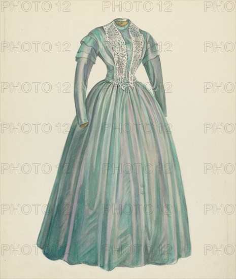 Lavender Taffeta Dress, 1935/1942.
