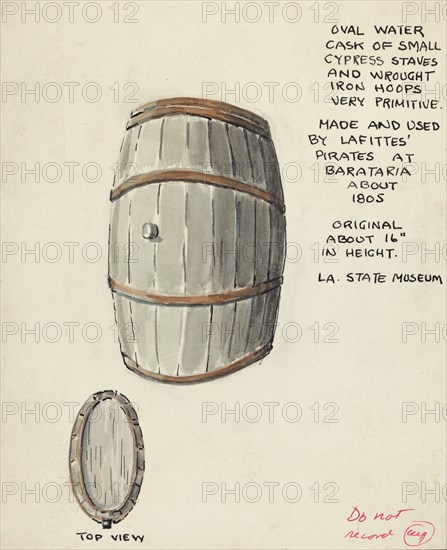 Oval Water Cask, 1935/1942.