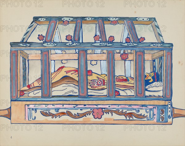Plate 4: Christ in Sepulchre: From Portfolio "Spanish Colonial Designs of New Mexico", 1935/1942.