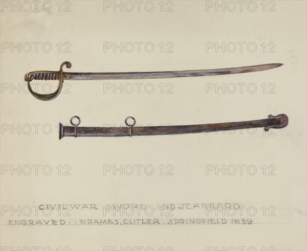 Sword and Scabbard, 1935/1942.