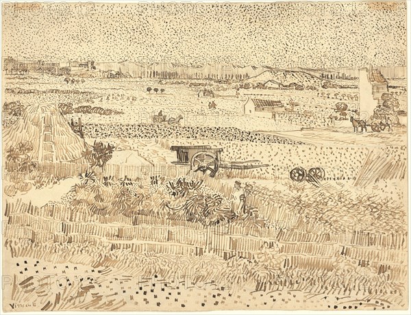 Harvest--The Plain of La Crau, 1888.
