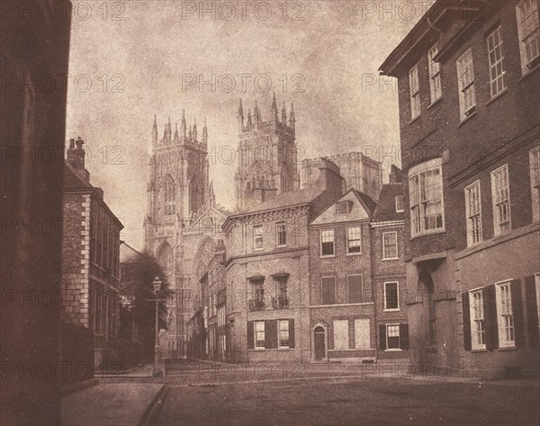 A Scene in York: York Minster from Lop Lane, 1845.