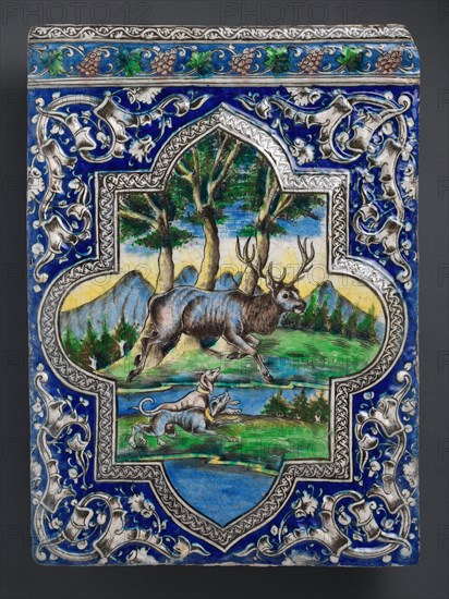 Qajar Dado Tile, Iran, 19th century.