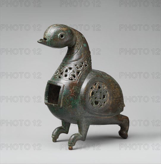 Incense Burner, Iran, 12th century. Birds figure prominently in the decorative repertoire of the Seljuq period, and were probably associated with good fortune.