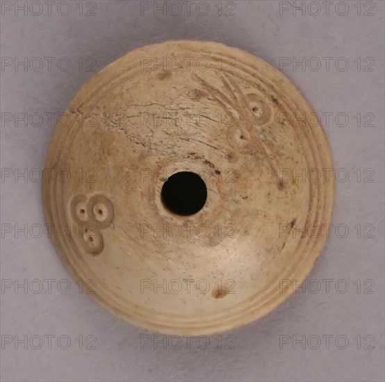 Spindle Whorl, Iran, 9th-10th century. Excavated at Nishapur, providing evidence the city possessed a thriving textile industry