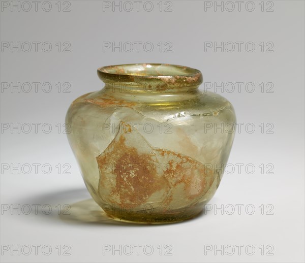 Green Glass Jar, Iran, 10th century.