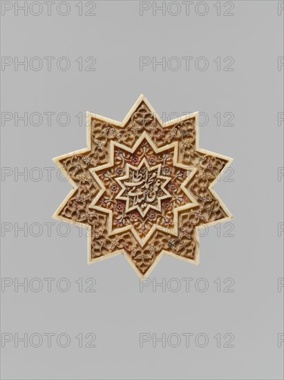 Star-Shaped Plaque, Iran, first half 16th century. Most likely comes from the cenotaph of Shah Isma'il I.