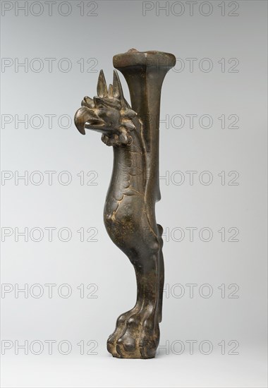 Throne Leg in the Shape of a Griffin, probably Western Iran, late 7th-early 8th century. The griffin seen as a vehicle of ascension, elevatiing to the status of the ruler to god.