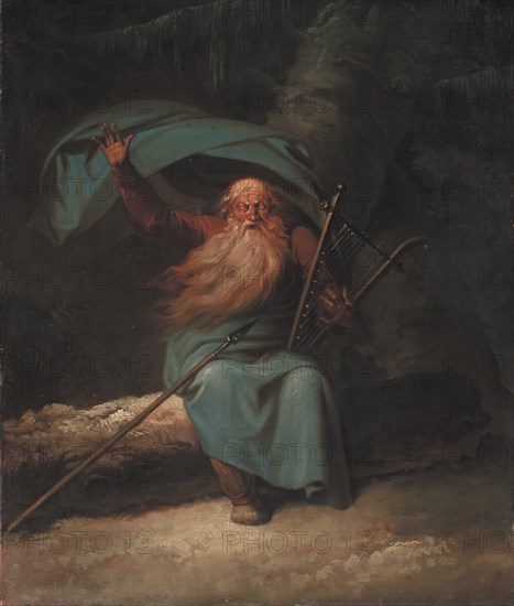 Ossian Singing His Swan Song, 1780-1782. Found in the collection of Statens Museum for Kunst, Copenhagen.