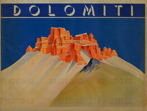 Dolomiti, 1910s-1920s. Found in the collection of Museo Nazionale Collezione Salce, Treviso.