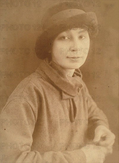 Natalia Sergeevna Goncharova (1881-1962) in Paris, 1917. Private Collection.