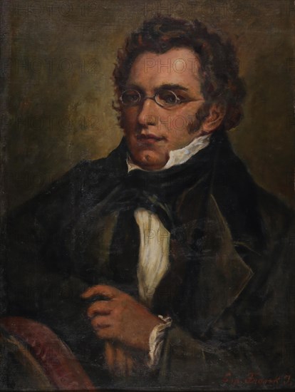 Portrait of Franz Schubert (1797-1828), c. 1850. Private Collection.