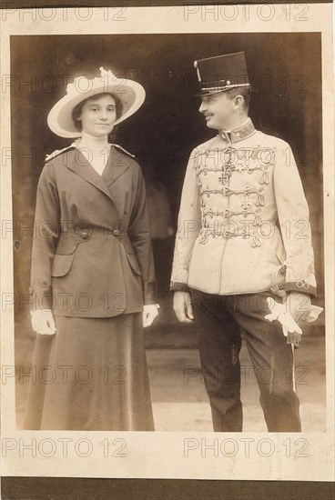 Emperor Charles I of Austria (1887-1922), with Empress Zita. Private Collection.