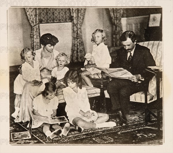 Emperor Charles I and his family in exile, 1920s. Private Collection.
