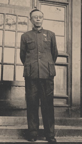 Puyi the last Emperor of China, in his later years. Private Collection.