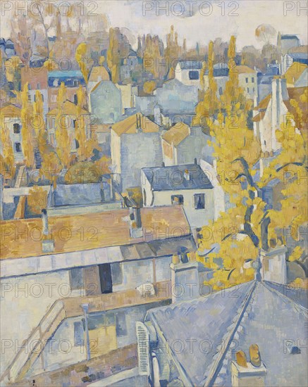 Rooftop view, 1890. Private Collection.