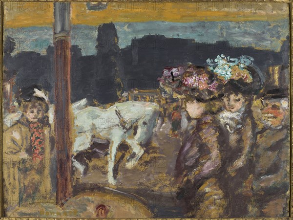 Place Clichy (Chevaux et filles au bois), ca 1894. Found in the collection of Musée d'Orsay, Paris.