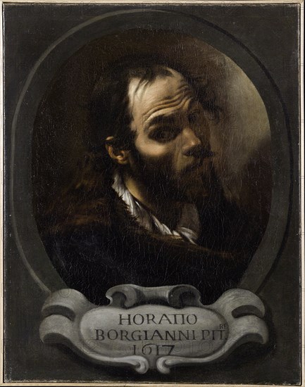 Self-Portrait, 1615. Found in the collection of Accademia di San Luca.