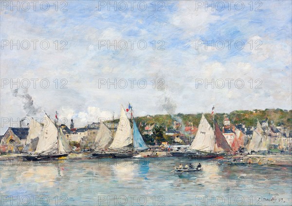 The port of Trouville, 1893. Found in the collection of Johannesburg Art Gallery.
