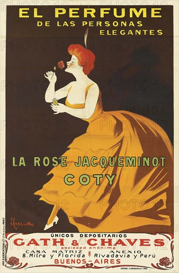 Coty - La Rose Jacqueminot, 1904. Private Collection.