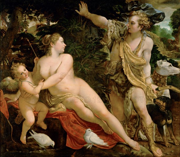 Venus and Adonis. Found in the collection of Art History Museum, Vienne.