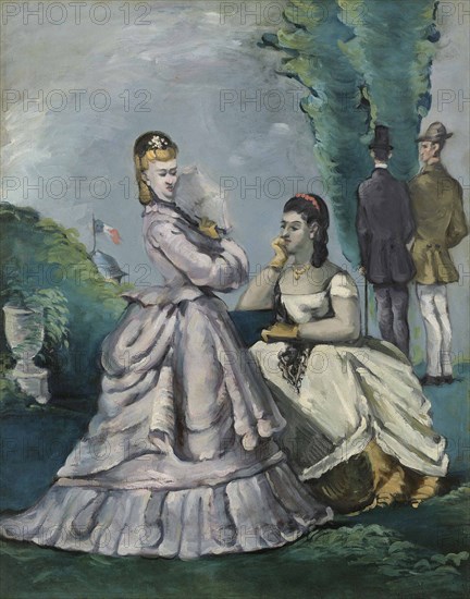 La conversation , 1870-1871. Private Collection.