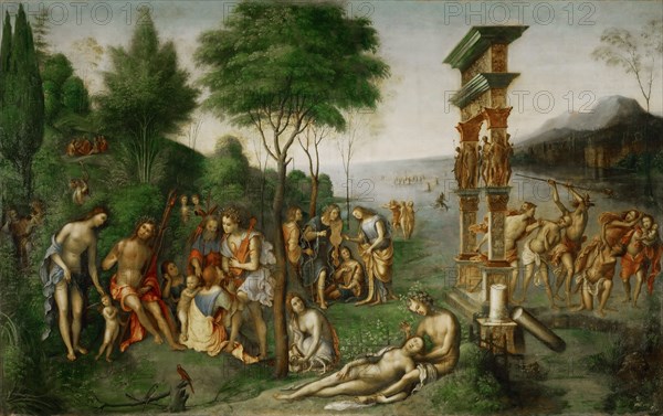 The Reign of Comus, Between 1506 and 1511. Found in the collection of Musée du Louvre, Paris.