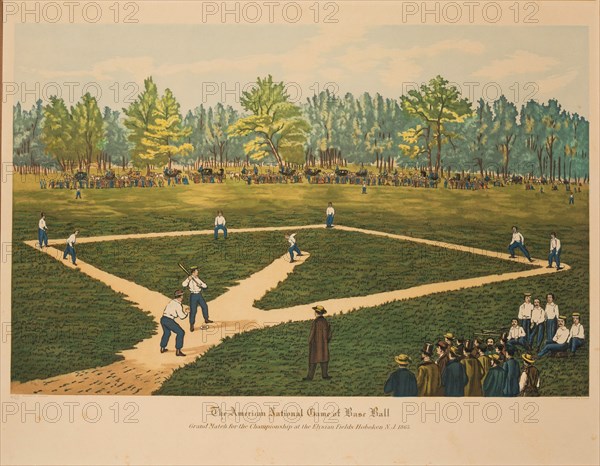 The American National Game of Base Ball, ca 1866. Private Collection.