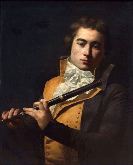 Portrait of the composer and flautist François Devienne (1759-1803), ca 1792. Found in the collection of Musées royaux des Beaux-Arts de Belgique, Brussels.