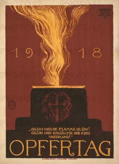 1918 Opfertag (Day of sacrifice), 1918. Private Collection.