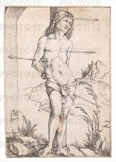 Saint Sebastian at the Column, c. 1500. Private Collection.