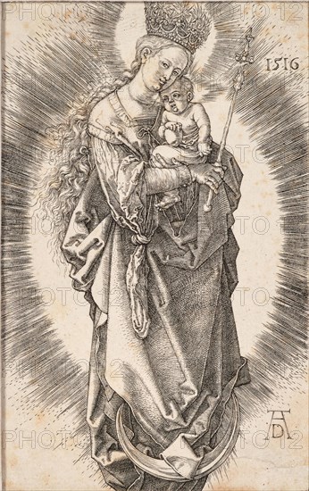 The Virgin with a crown of stars and a sceptre, 1516. Private Collection.