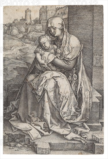 Virgin and Child Seated by the Wall, 1514. Private Collection.