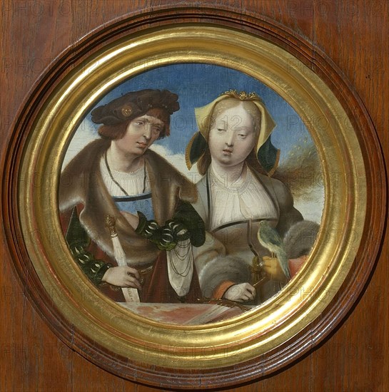 Saint Cecilia and Saint Valerian, c. 1520. Found in the collection of Szepmuveszeti Muzeum, Budapest.