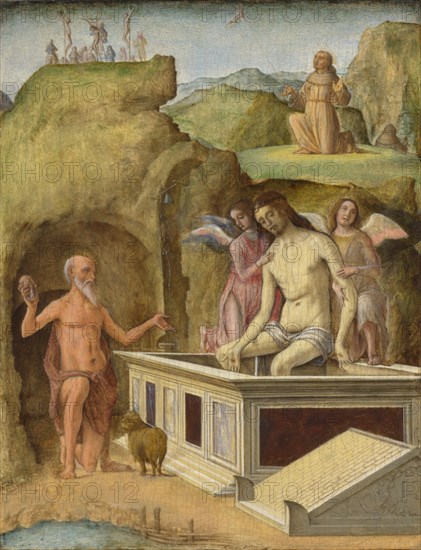 The Dead Christ, c. 1490. Found in the collection of National Gallery, London.