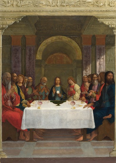 The Institution of the Eucharist, c.1490-1495. Found in the collection of National Gallery, London.