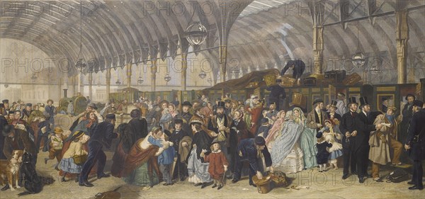 The Railway Station, 1866. Private Collection.