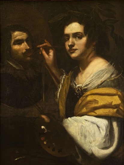Self-Portrait, 1637. Found in the collection of Galleria Nazionale d'Arte Antica, Rome.