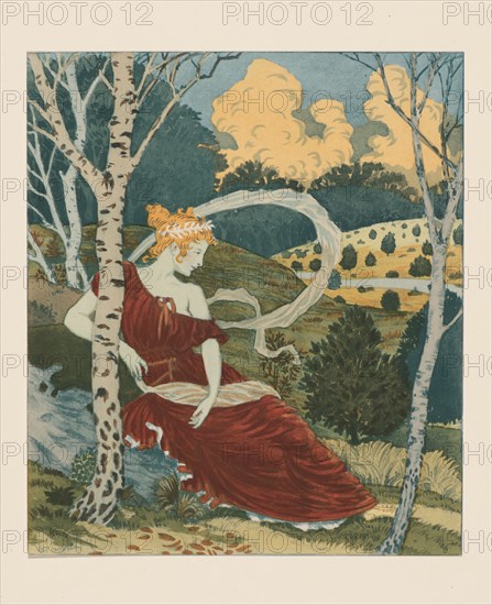 Dans les bois, ca 1899. Private Collection.