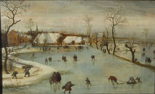 The Four Seasons: Winter, 1577. Found in the collection of Szepmuveszeti Muzeum, Budapest.