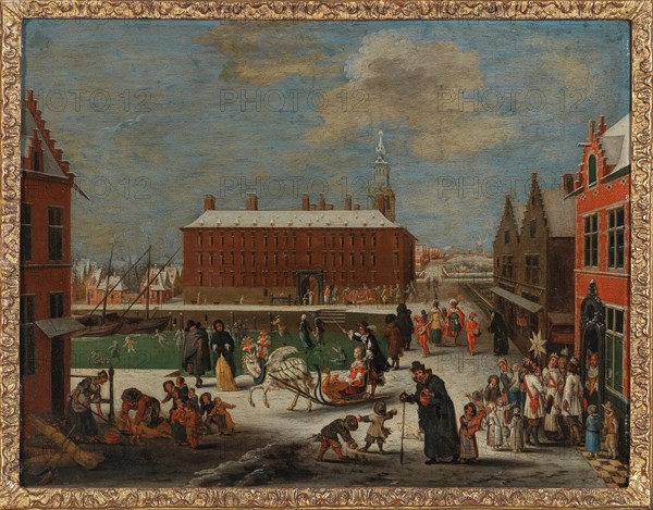 Winter in a city. Private Collection.