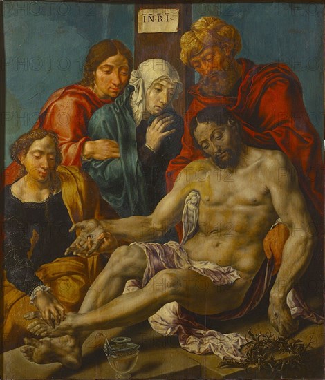 The Deposition. Found in the collection of Szepmuveszeti Muzeum, Budapest.