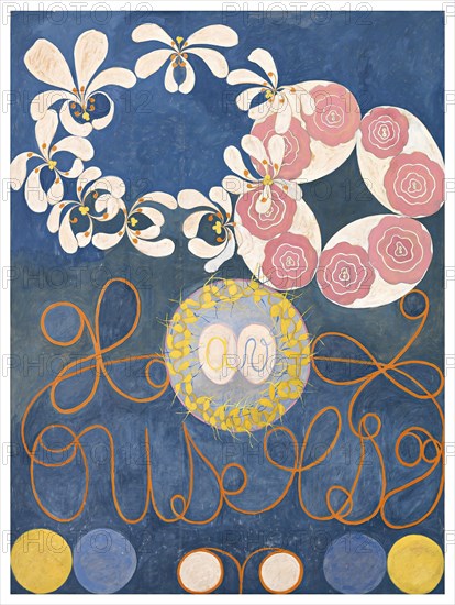 The Ten Largest, Childhood, No.1, Group IV, 1907. Found in the collection of Courtesy of Stiftelsen Hilma af Klints Verk.