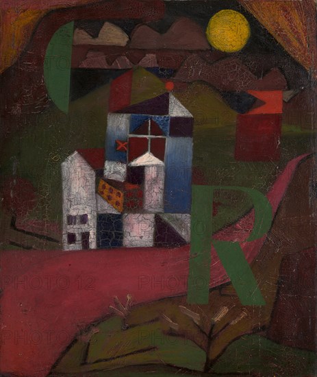 Villa R. House at the roadside, 1919. Found in the collection of Art Museum Basel.