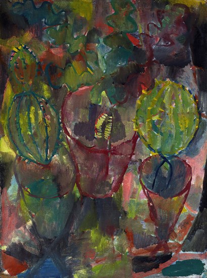 Cacti, 1912. Found in the collection of Städtische Galerie im Lenbachhaus, Munich.