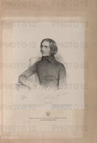 Portrait of Franz Liszt (1811-1886), 1838. Private Collection.
