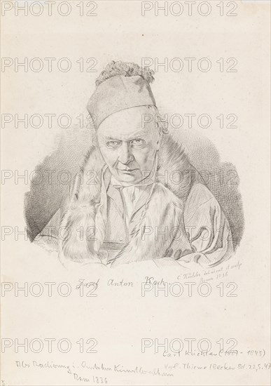 Portrait of the painter Joseph Anton Koch (1768-1839), 1836. Private Collection.