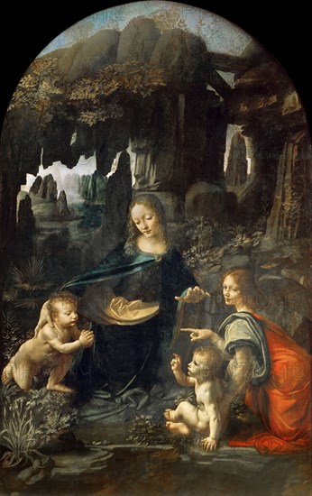 The Virgin of the Rocks, Between 1492 and 1508. Found in the collection of Musée du Louvre, Paris.