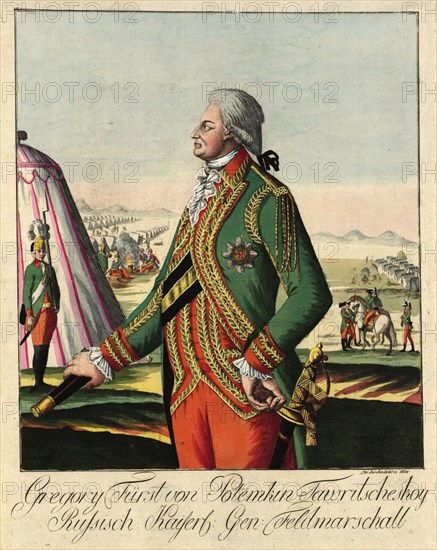 Prince Grigory Alexandrovich Potyomkin (1739-1791), c. 1790. Private Collection.