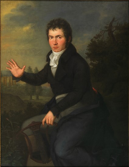 Portrait of Ludwig van Beethoven, ca 1805. Found in the collection of Vienna Museum.